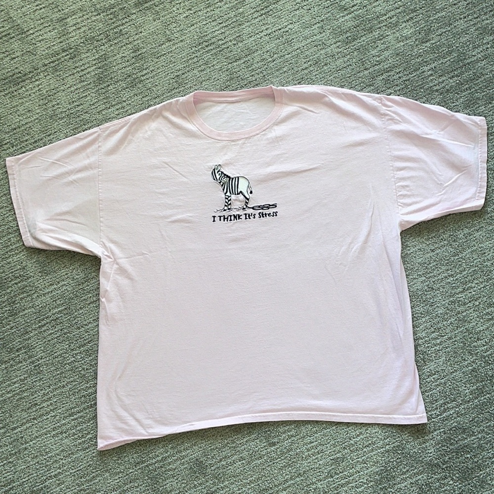 Vintage Zebra Stress Short Sleeve Shirt - Picture 3 of 3